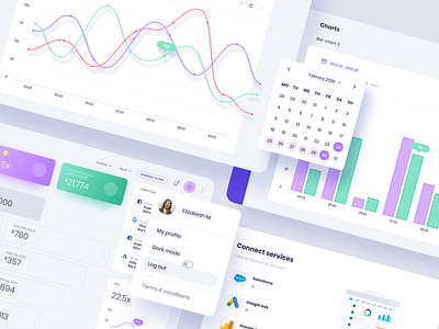 Web App for Marketing Analytics Software - Nymble app ui app ux billieargent branding design design theme graphicdesign illustration interface london purple typography ui design ux design vector webapp design webapplication webdesign website app website design