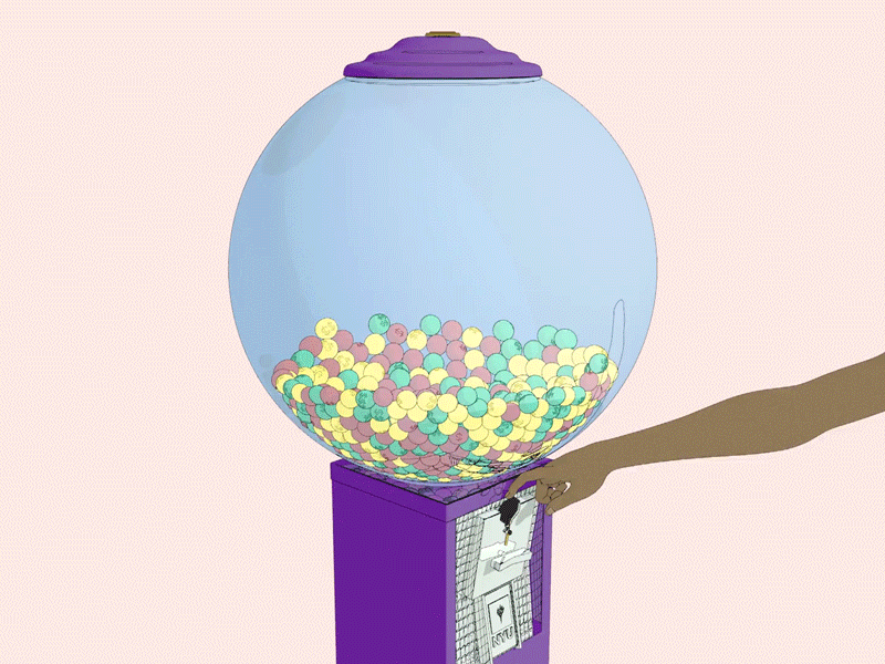 🍬 3d animation 3d art 3d illustration animation c4d cinema 4d gumball gumball machine illustration