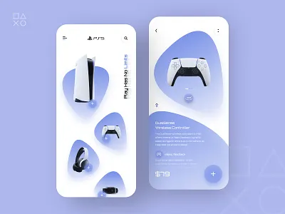 Playstation Store App Design app app design cart clean design ecommerce game store games ios minimal mobile app online shop online store payment playstation playstation5 product design shopping ui ux