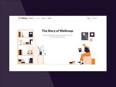 WeGroup - web design branding design illustraion illustrations ui ui ux ui design ui illustration uidesign ux ux design uxdesign webdesign website website concept website design