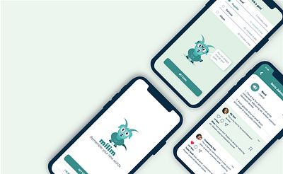 Milim app illustration ui ux web