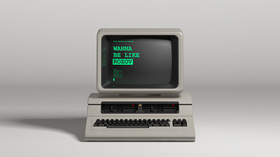Commodore 8296-D 3d cg cgi cinema4d commodore old vintage visualisation