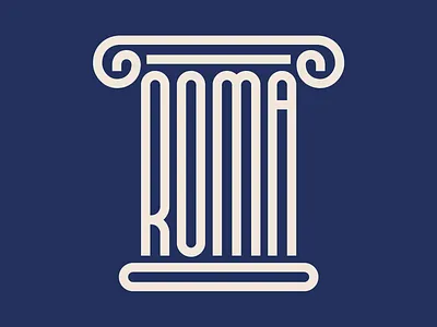 Roma city design faelpt illustration instagram lettering letters roma roman type typedesign typography