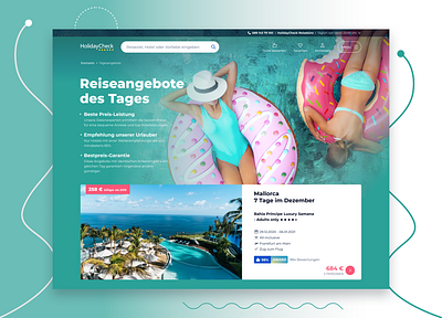 Holiday Special Offers Page beach deals design desktop figma flight booking holiday holidays hotel hotel booking list promotion sea summertime ui