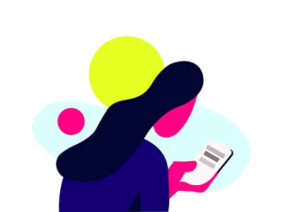 Flip Through design flat illustration illustrator minimal vector