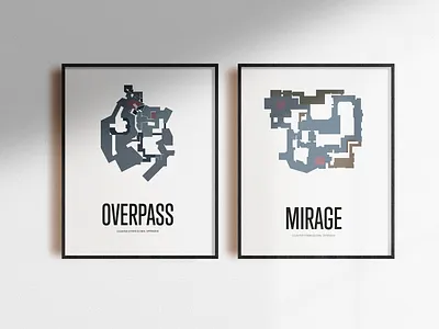 CS:GO Posters csgo design esport illustration maps poster poster art typography vector