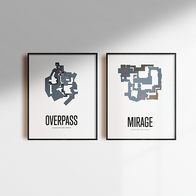 CS:GO Posters csgo design esport illustration maps poster poster art typography vector