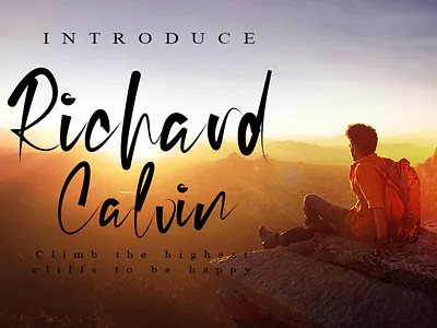 Richard Calvin Font beautiful best font branding calligraphy elegant font ligature modern font popular font professional romantic font script typeface wedding invitation