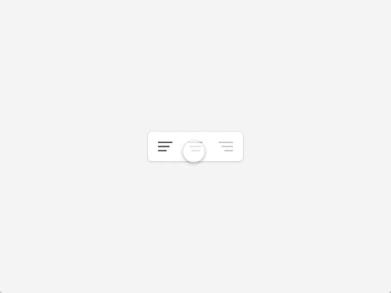 Alignment Switching animation design motion switching ui ux