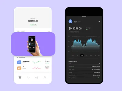 Interface 1 app design vector