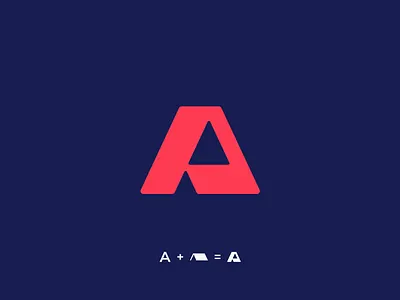 A | Logo design 2d a letter a letter logo alphabet logo branding branding and identity exploration letter identity identity branding logo design logo design branding roof branding unused logo unused mark symbol
