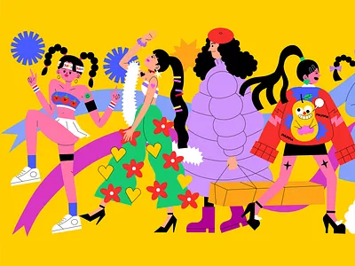 People animation branding character design girl graphic icon illustration logo love