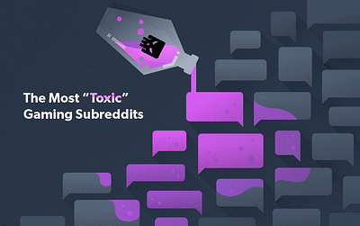 A hero banner illustration for Clutch.win's blog banner ad blog chat coffin gaming hero banner hero image illustration poison toxic web banner