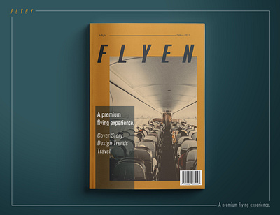 Flyby Magazine airline brand branding design dribbble best shot flyby magazine cover magazine design print typography