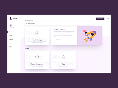 Xpoda Cloud - Dashboard art direction branding clean ui dashboad interface minimal typography ui ux