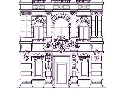 Mansfeld Luxembourg Process creative studio design illustration lineart luxembourg vector