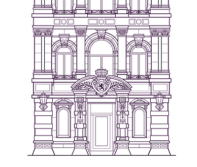 Mansfeld Luxembourg Process creative studio design illustration lineart luxembourg vector
