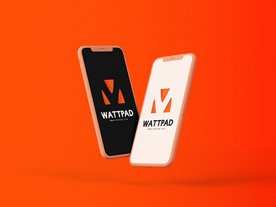 Wattpad | Concept Redesign Mock-up 2020 aesthetic brand identity branding branding concept branding design depth design flat design logo logo concept logo design logo recreation logo redesign logotype minimalist mockup rebranding recreation redesign