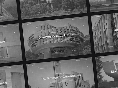 CNSTRCT architecture blocks building clean design flat interface minimal photos product design square ui uiux web website