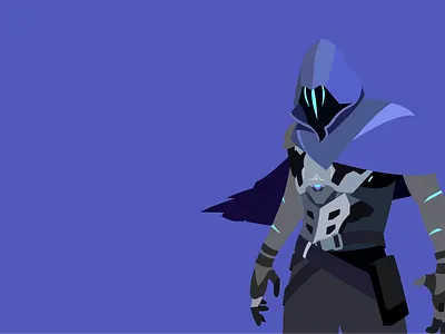 Omen - Valorant 2d charachter charachter design charachterdesign charachters fanart flat minimalist omen valorant