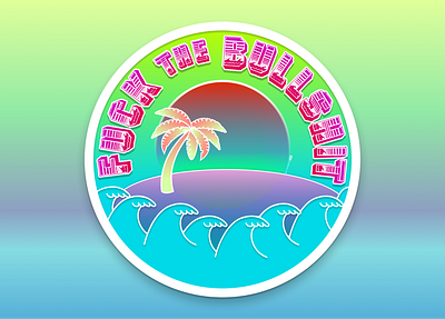TROPICAL CLIMATE beach beach party design exotic fuck the bullshit hang ten illustration logo summer surfing vector waves