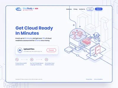 Get Cloud Ready in Minutes artificial intelligence assessment cloud app cloud computing framework robot robotic server servers