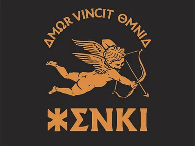 Cherib Enki Eyewear branding cherib greek god handlettering illustration logo love mythology poster typography