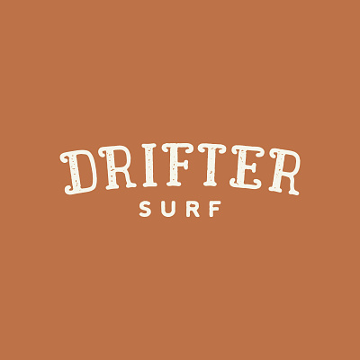 Drifter Surf Logo branding custom lettering design hand lettering handlettering illustration logo surf typographic logo typography