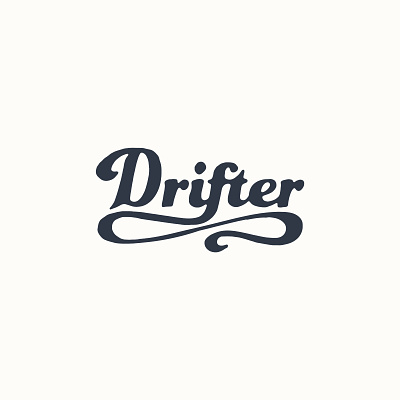 Drifter Surf Script logo custom type drifter handlettering illustration logo script surf typographic logo typography