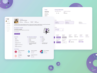 Employee Dashboard crm dashboard design employee figma illustraion styleguide ui ui kit