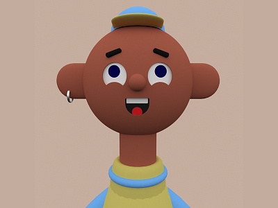 excited boy 3d dribbble 3d 3d art 3d artist african boy cinema 4d design excited illustration vector