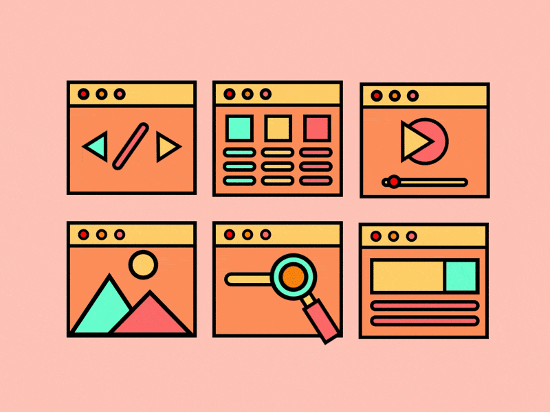 Made In Keynote: Website Design animation art branding design flat icon iconography icons illustration illustrator keynote minimal motion design motion graphics ui animation vector web web design website website design