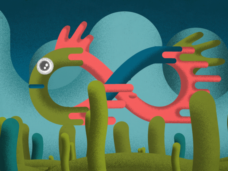 Infinity pt.13 animation cartoony design flat design grainy illustration logo loop
