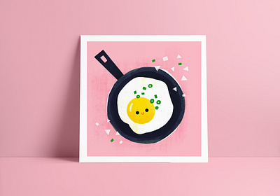 Yummy Fried Egg children book illustration childrensbook childrensbookillustration cute flat illustration food fried egg fried eggs illustration kawaii visual development