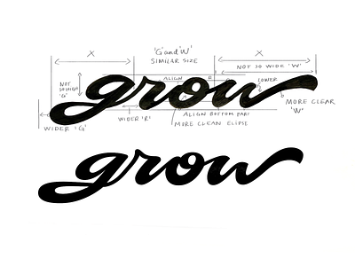 grow brandidentity branding brush flow handwritten idenity identity identity design lettering logo design logodesigner logolearn logos logotype process script sketch typography unique