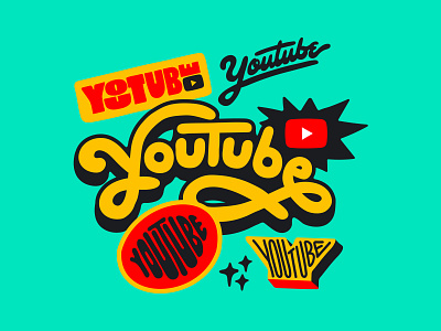 YouTube Header brasil brazil illustration lettering logomania logotype type typography youtube