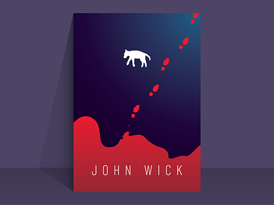 john wick minimal film poster awesome design film film poster graphic design illustration john wick keanu reeves minimal minimalist vector