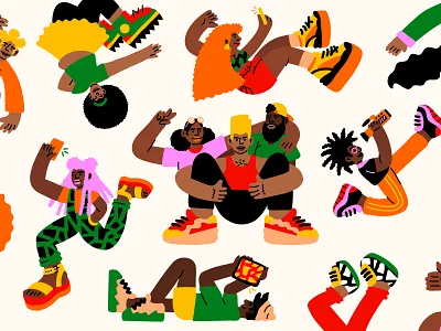 YouTube Black Header black black people illustration youtube