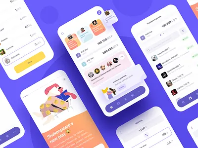 Banking App Of The Future app app design bank bank app banking credit design finance finance app financial app illustration mobile mobile app mobile design ui ux wallet wallet app wallet ui wallets