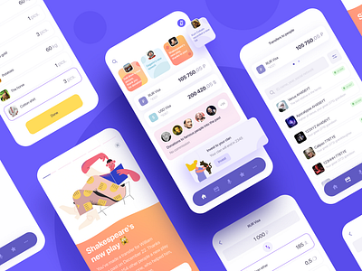 Banking App Of The Future app app design bank bank app banking credit design finance finance app financial app illustration mobile mobile app mobile design ui ux wallet wallet app wallet ui wallets