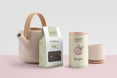 Unison - herbal tea collection branding graphic design packaging design tea