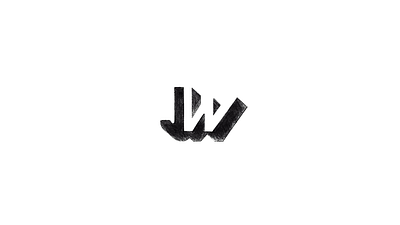 JW Monogram Sketch branding lettering logo mark sketch