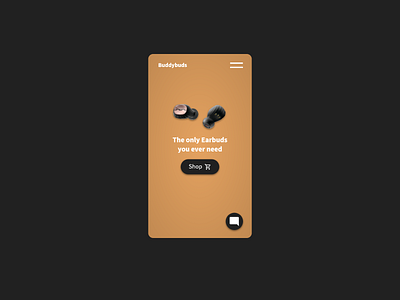 Earbud page Design android art branding creative design ecommerce headphones illustration minimal phone site technology typography ui ux web webdesign