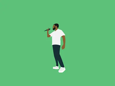 Singer | Illustration concert flat design green illustration illustration digital illustrator singer singing