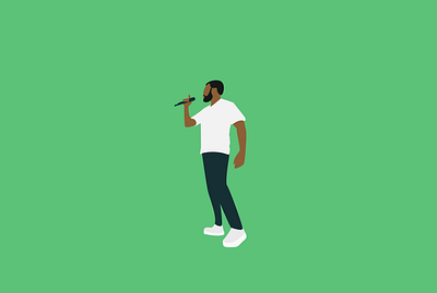 Singer | Illustration concert flat design green illustration illustration digital illustrator singer singing