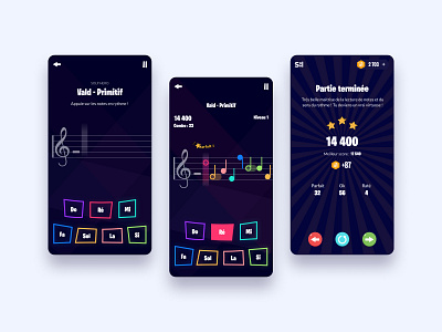 Solbase - Solfège Gameplay game game design mobile mobile first music ui uiux user experience user interface ux web webapp