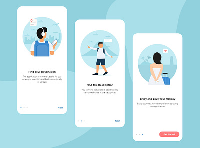 Travel app on boarding app design ui ui ux ui design uidesign uiux uxdesign