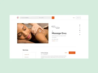 Mindbody Business Details Page after effects animation design desktop design digital ui ux visual design website animation website design