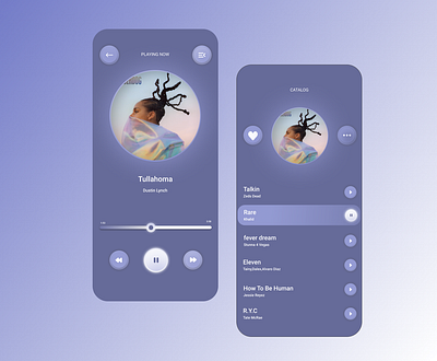 Music Player design mobile music music player ui purple red ui ui ux ui design uidesign uiux