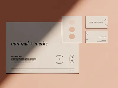 Minimal Marks Full Identity boutique brand identity branding branding and identity celestial feminine illustration lettering logo logodesign logotype m logo mark minimal